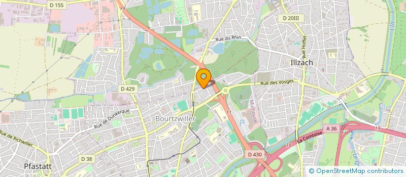 localisation de l'entreprise MIL'HABITAT  MULHOUSE