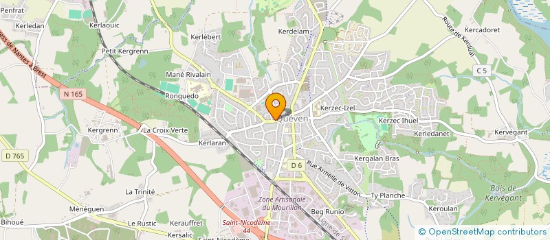 localisation de l'entreprise MIL'INFO  QUEVEN