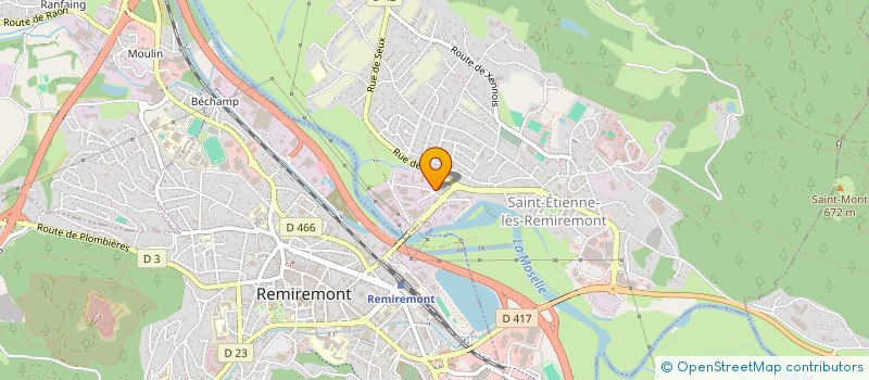 localisation de l'entreprise MIL PLAST à SAINT-ETIENNE-LES-REMIREMONT