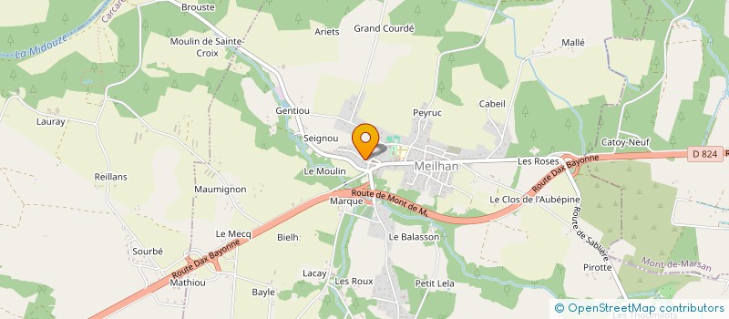 localisation de l'entreprise MIL'SEPT  SAINT-YAGUEN