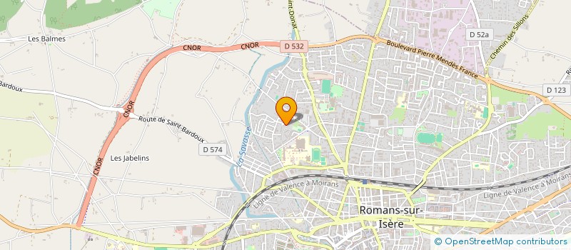 localisation de l'entreprise MIL'SERVICES  ROMANS-SUR-ISERE