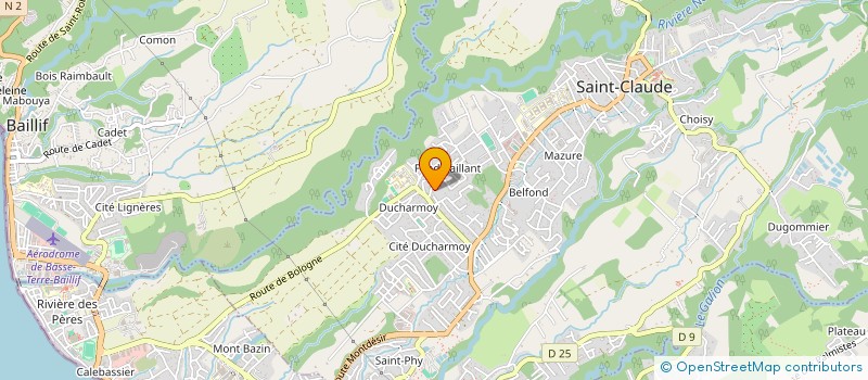 localisation de l'entreprise MIL' SERVICES à SAINT-CLAUDE
