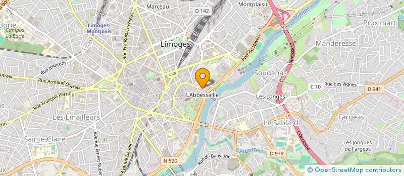 localisation de l'entreprise MILA à LIMOGES