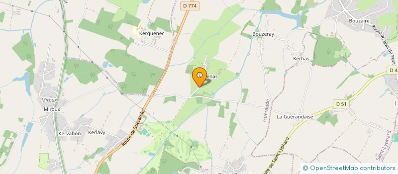 localisation de l'entreprise MILA  GUERANDE