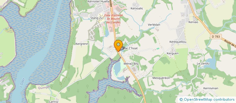 localisation de l'entreprise MILA  QUIMPER