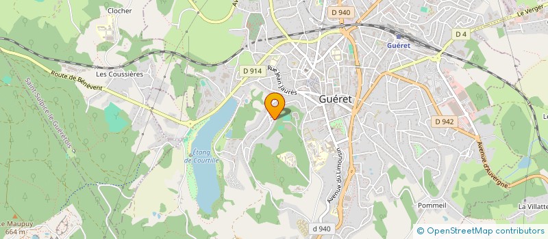 localisation de l'entreprise MILA INFORMATIQUE ET SECURITE  GUERET