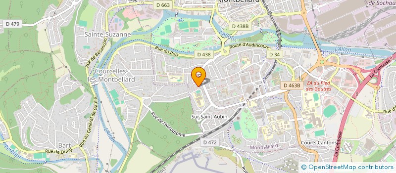 localisation de l'entreprise MILA-NET à MONTBELIARD