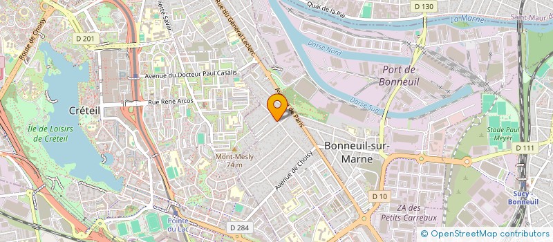 localisation de l'entreprise MILA PRINT  BONNEUIL SUR MARNE