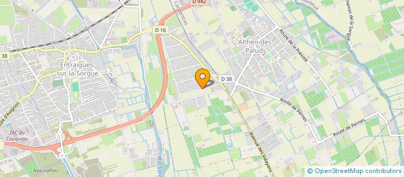 localisation de l'entreprise MILABE  ENTRAIGUES-SUR-LA-SORGUE