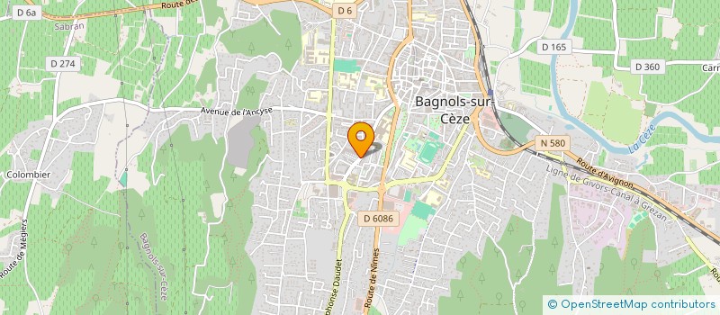 localisation de l'entreprise MILADY à BAGNOLS-SUR-CEZE