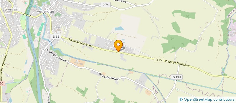 localisation de l'entreprise MILADY à VENERQUE