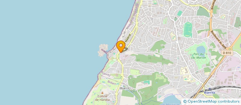 localisation de l'entreprise MILADY à BIARRITZ