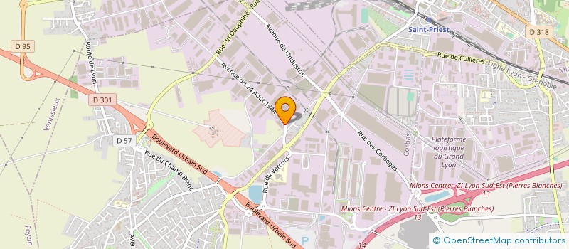 localisation de l'entreprise MILAG à CORBAS