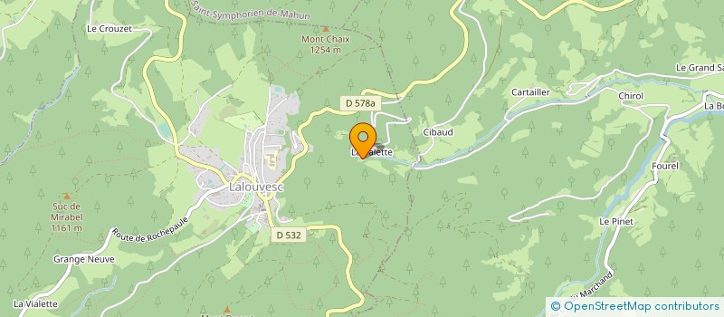 localisation de l'entreprise MILAGRO à LALOUVESC