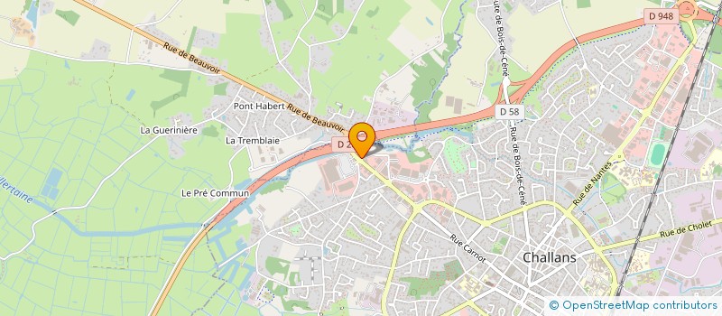 localisation de l'entreprise MILAGRO85 à CHALLANS