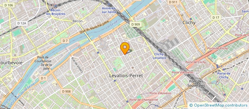 localisation de l'entreprise MILAH COIFFURE à LEVALLOIS-PERRET