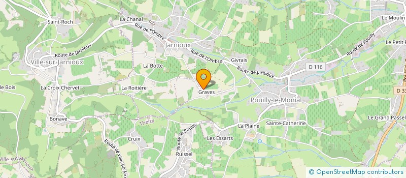 localisation de l'entreprise MILALOU INVEST à PORTE-DES-PIERRES-DOREES