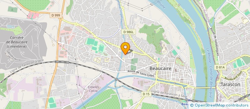 localisation de l'entreprise MILAM à BEAUCAIRE