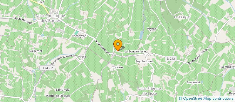 localisation de l'entreprise MILAM  SAINT-CHRISTOPHE-DES-BARDES