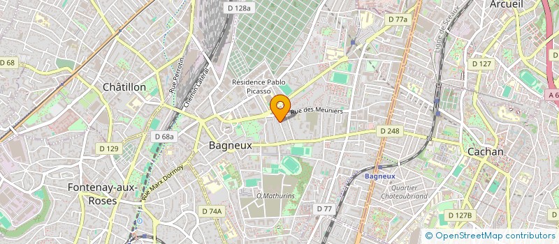 localisation de l'entreprise MILAN à BAGNEUX