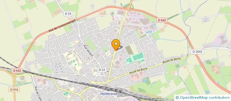 localisation de l'entreprise MILAN à HAZEBROUCK