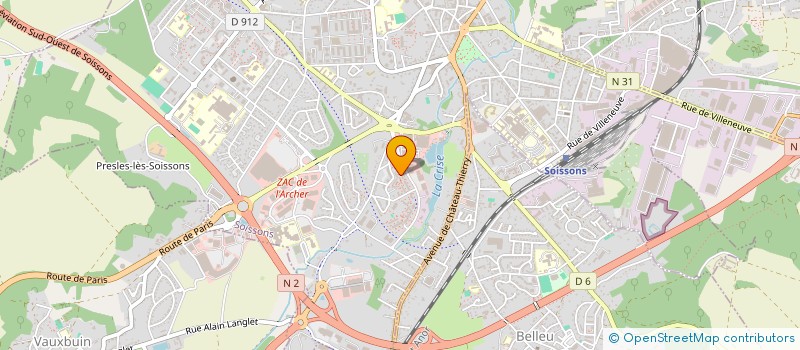 localisation de l'entreprise MILAN FORESTIER à SOISSONS