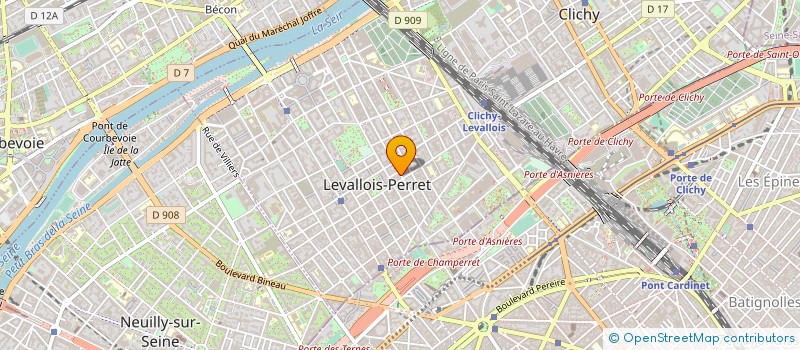 localisation de l'entreprise MILAN & SALLARD à LEVALLOIS-PERRET