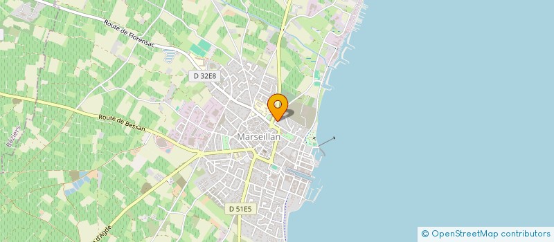 localisation de l'entreprise MILAN TM à MARSEILLAN