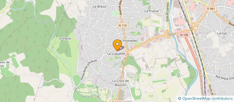 localisation de l'entreprise MILANA  ALES