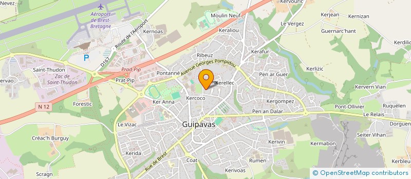 localisation de l'entreprise MILANAROSE IMMO  GUIPAVAS