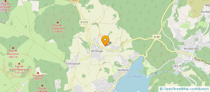 localisation de l'entreprise MILANDE  AYDAT