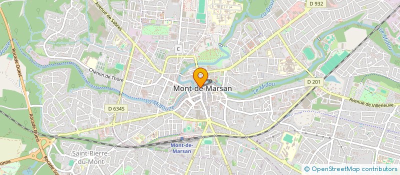 localisation de l'entreprise MILANDINE à MONT-DE-MARSAN