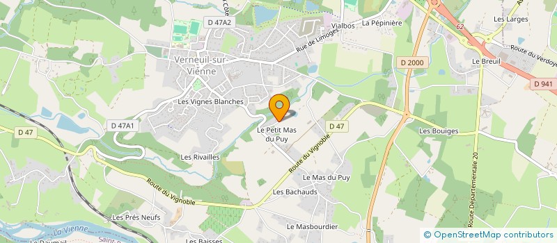 localisation de l'entreprise MILANE  VERNEUIL-SUR-VIENNE