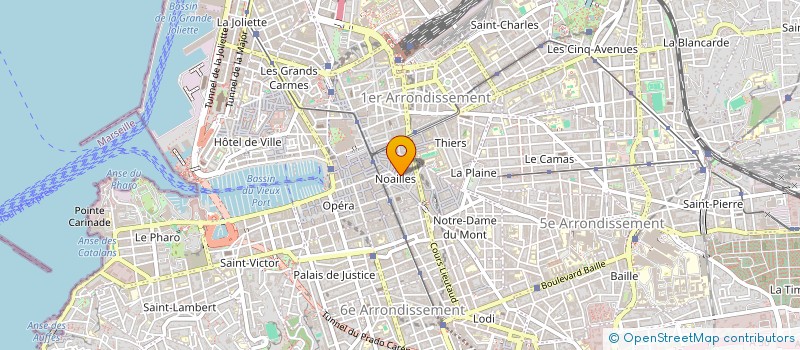 localisation de l'entreprise MILANESI ET LINIGER DROGUERIE à MARSEILLE