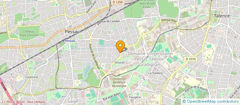localisation de l'entreprise MILANO 33 à PESSAC