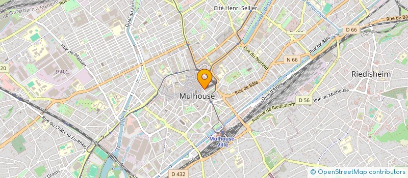 localisation de l'entreprise MILANO à MULHOUSE