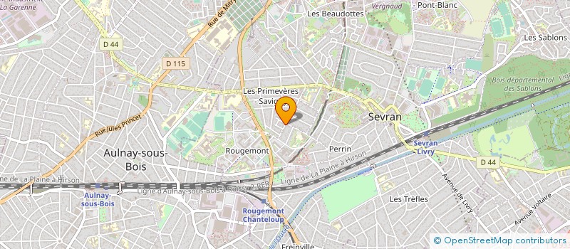localisation de l'entreprise MILANO à SEVRAN