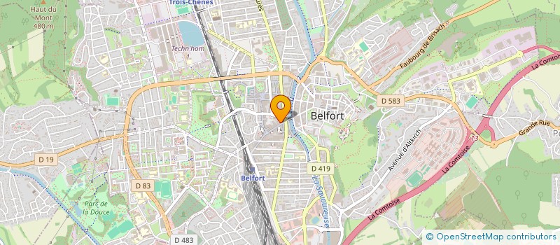 localisation de l'entreprise MILANO à BELFORT