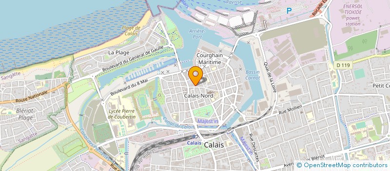 localisation de l'entreprise MILANO CALAIS  CALAIS