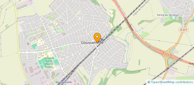 localisation de l'entreprise MILANO CARRELAGE  GOUSSAINVILLE