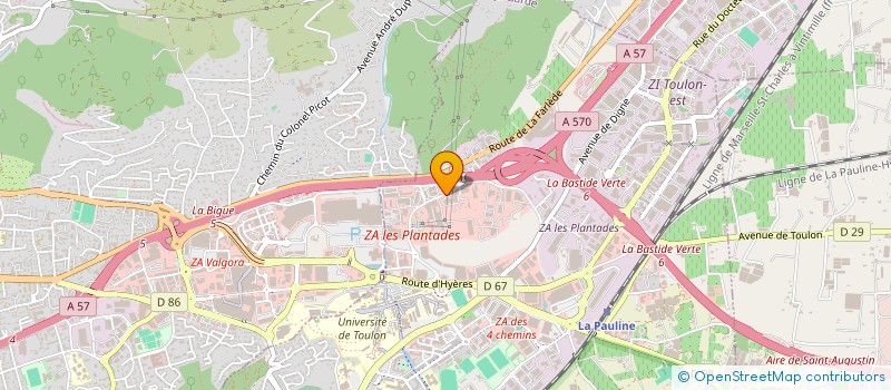 localisation de l'entreprise MILANO CARROSSERIE INDUSTRIELLE à LA GARDE