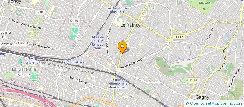 localisation de l'entreprise MILANO LE RAINCY  LE RAINCY