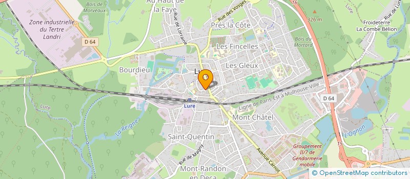 localisation de l'entreprise MILANO PIZZA  LURE