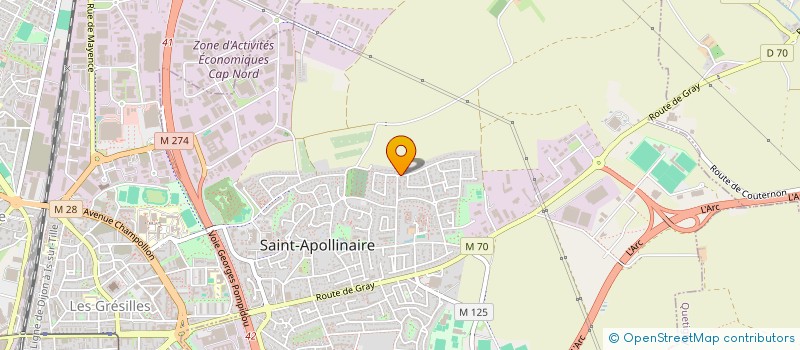 localisation de l'entreprise MILANRENOVE  SAINT-APOLLINAIRE