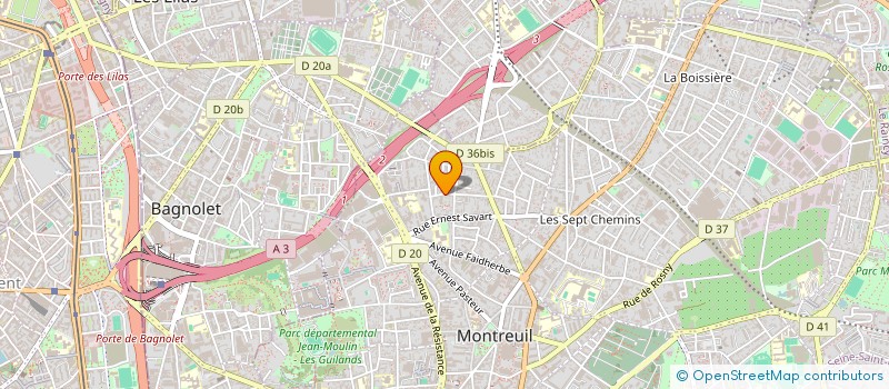 localisation de l'entreprise MILANTEC à MONTREUIL