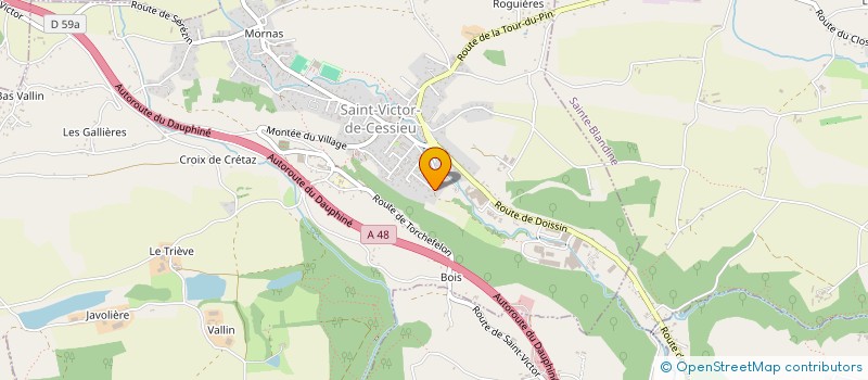 localisation de l'entreprise MILAPIERRE  SAINT-VICTOR-DE-CESSIEU