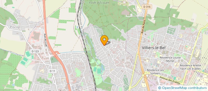 localisation de l'entreprise MILARISSE  SARCELLES