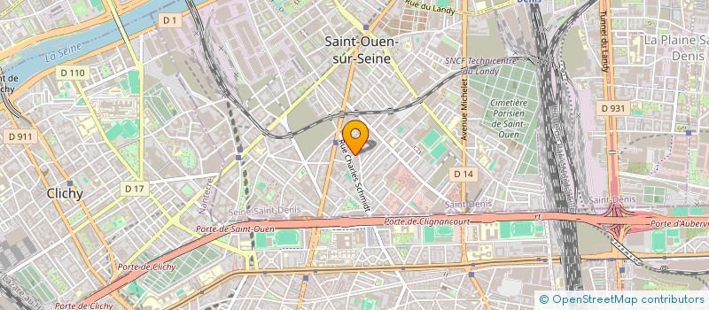localisation de l'entreprise MILARIUS à SAINT-OUEN-SUR-SEINE