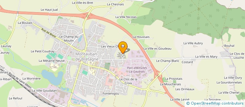 localisation de l'entreprise MILARYA  MONTAUBAN-DE-BRETAGNE