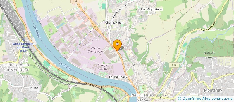 localisation de l'entreprise MILATI INVEST  NEUVILLE-SUR-SAONE